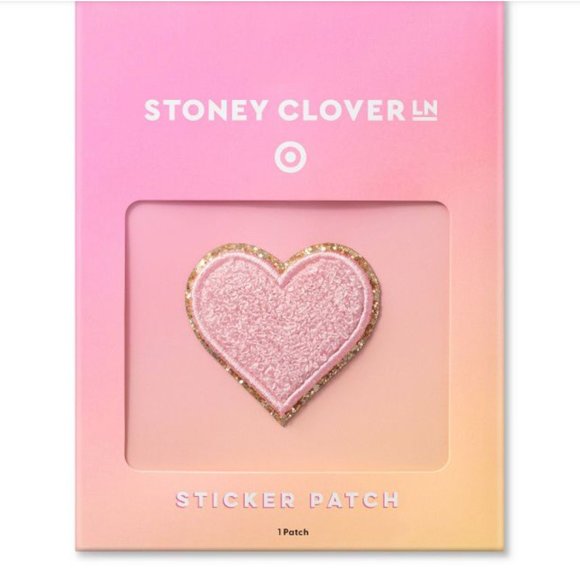Stoney Clover Lane x Target Light Pink and Gold Heart Patch - Picture 1 of 5